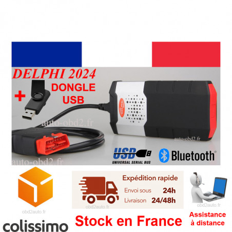 Delphi DS150e pro modèle 2024 français Bluetooth & USB