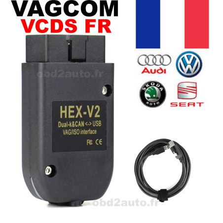 VAG COM HEX V2 VCDS 25.3 Français avec licence & VIN illimité